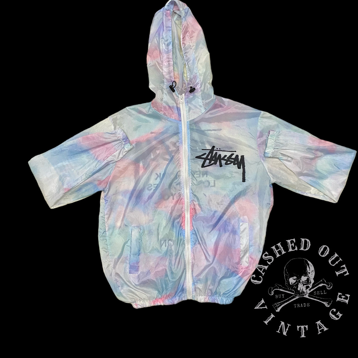 Jaqueta stussy store colorful windbreaker corta