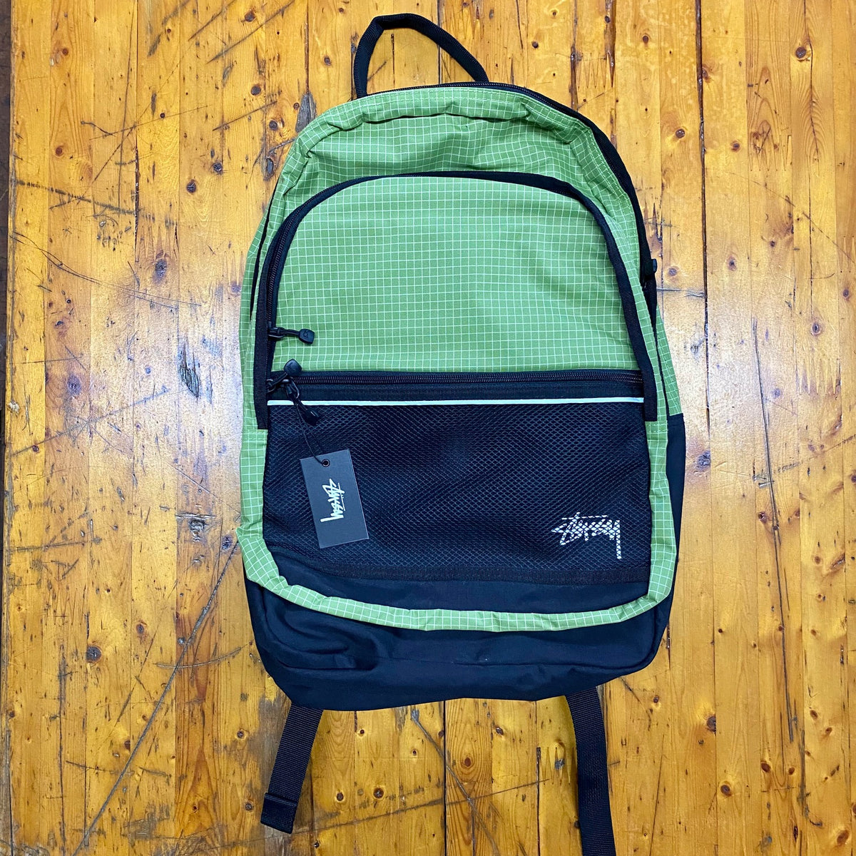 Stüssy Ripstop Nylon Backpack Lime Green – Cashed Out Vintage