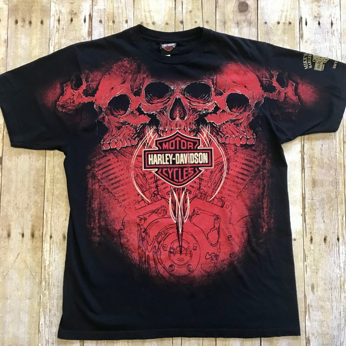 Harley-Davidson Triple Skull Graphic Tee – Cashed Out Vintage