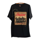 Vintage 1991 Indian Motocycle Postage Stamp Tee Size: L