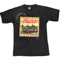 Vintage 1991 Indian Motocycle Postage Stamp Tee Size: L