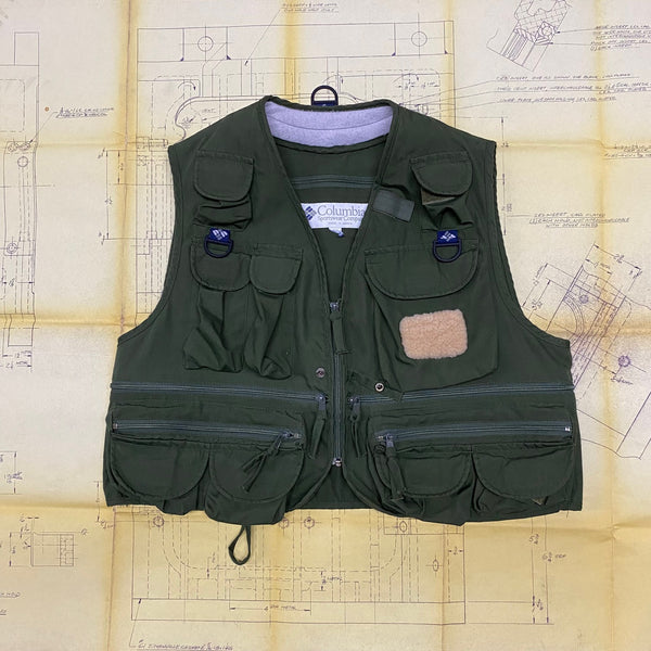 Vintage Columbia Fly Fishing Vest – Cashed Out Vintage