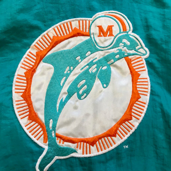 Vintage Miami Dolphins Satin Chalk Line Jacket Sz. L